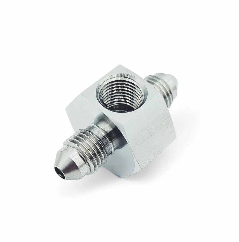 3/8 UNF Male 1/8 NPT Female Tee Adapter