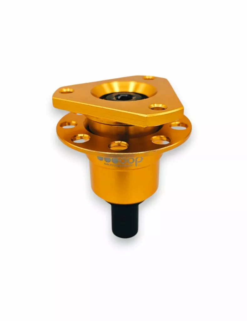 Steering Wheel Black/Yellow Quick Release Hub