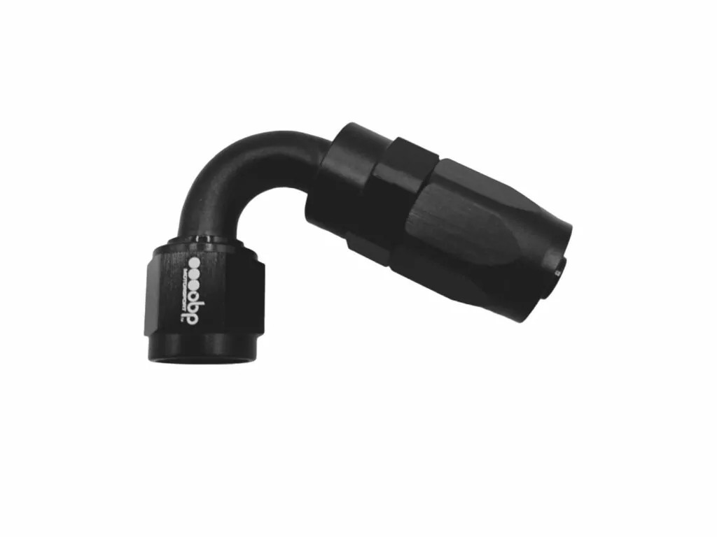 120 Degree CPE Fuel Hose End Fitting Black