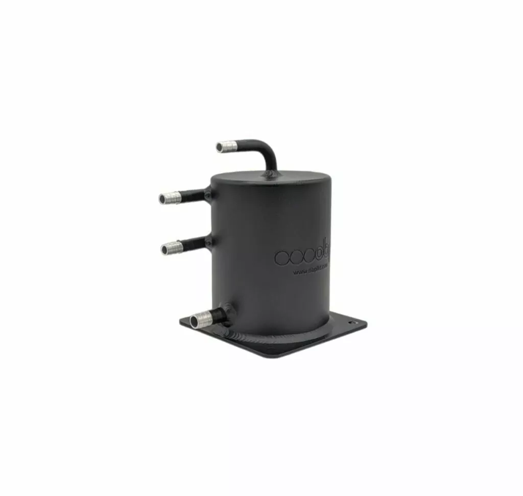 1 Litre Base Mount Fuel Swirl Pot - Push on - Black finish