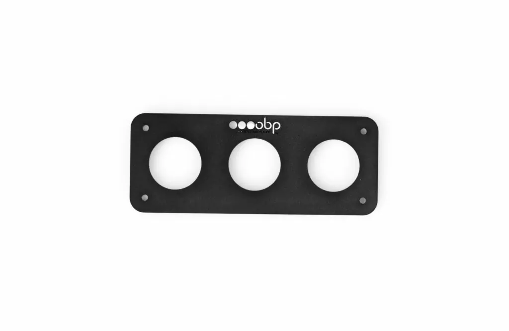 52mm Instrument Gauge Mounting Plate - Black