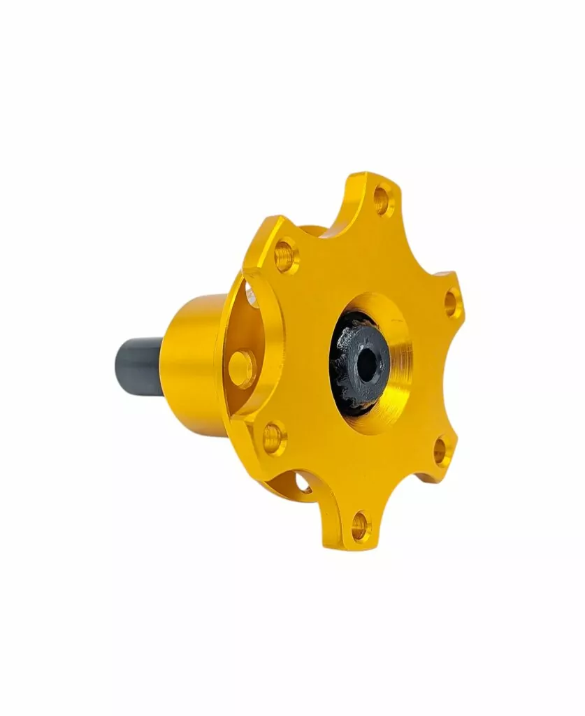 Steering Wheel Black/Yellow Quick Release Hub